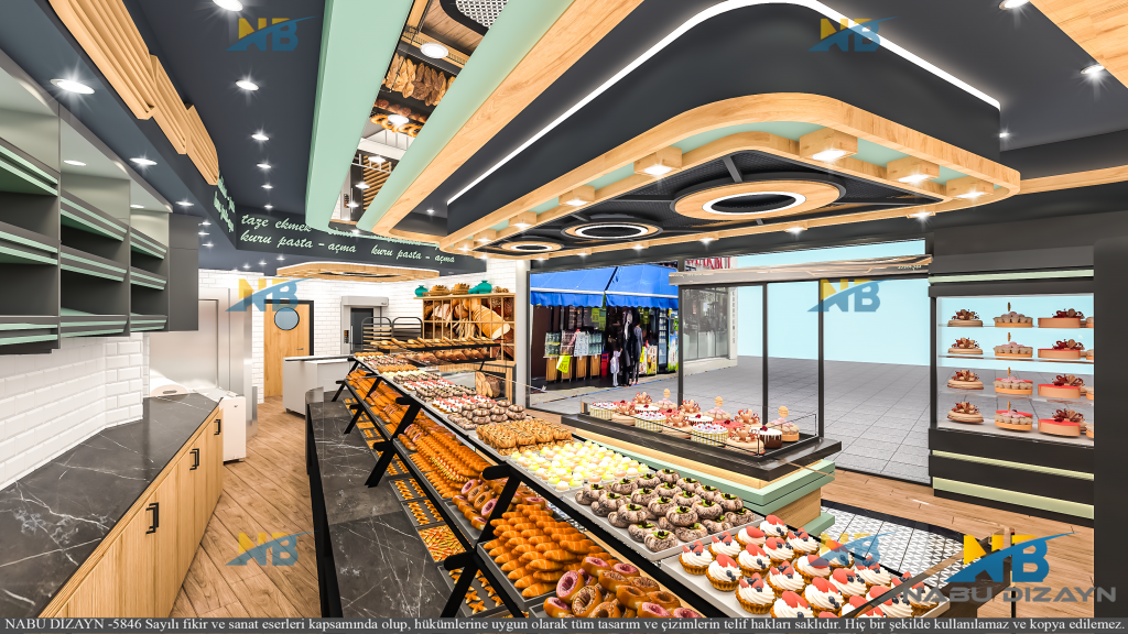 Fırın Dekorasyonu ve Market Tasarımı İçin İç Mimarlık Hizmetleri